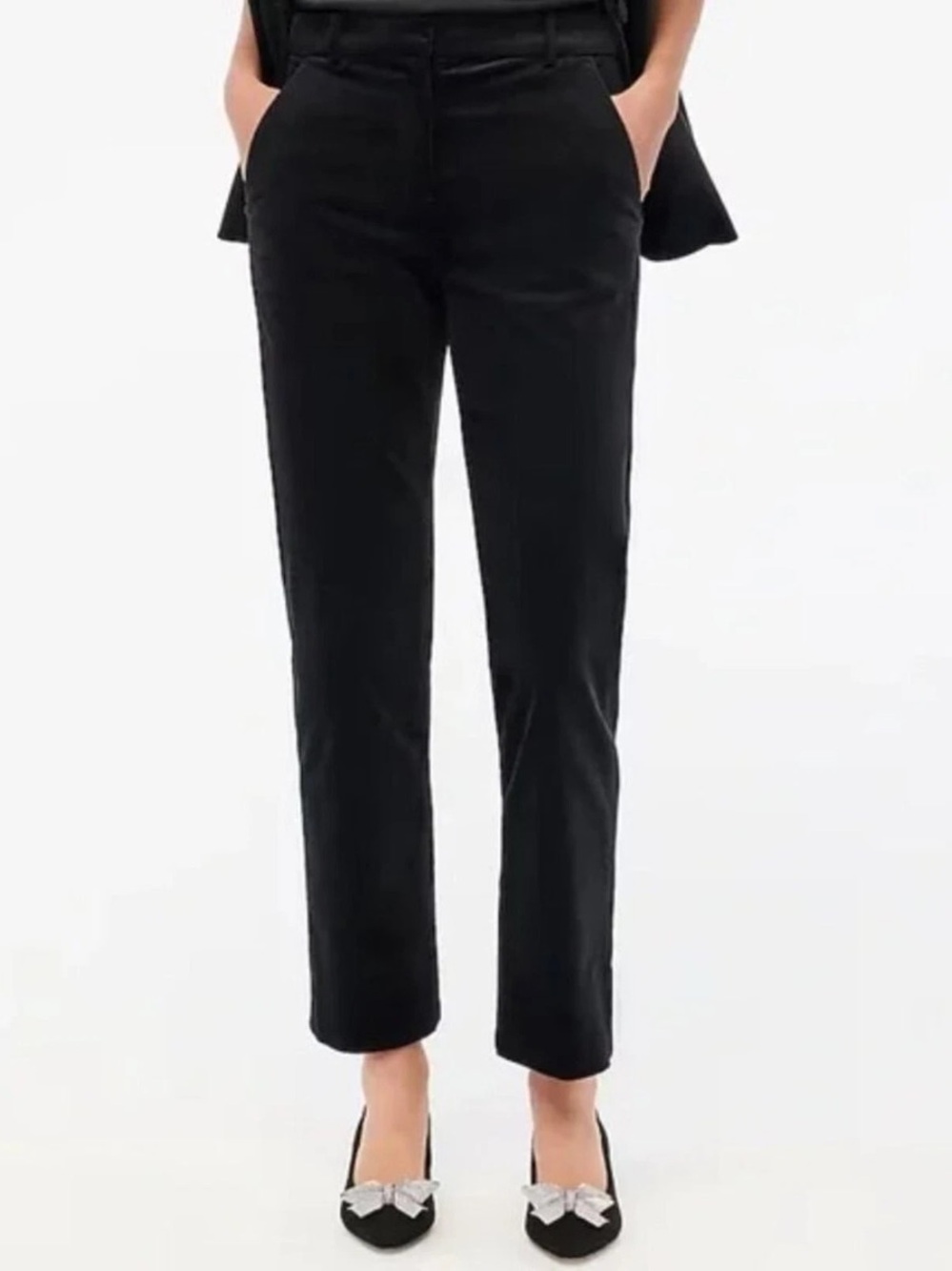J. Crew Kelsey Kickout Flare Crop Pant Black Size 10